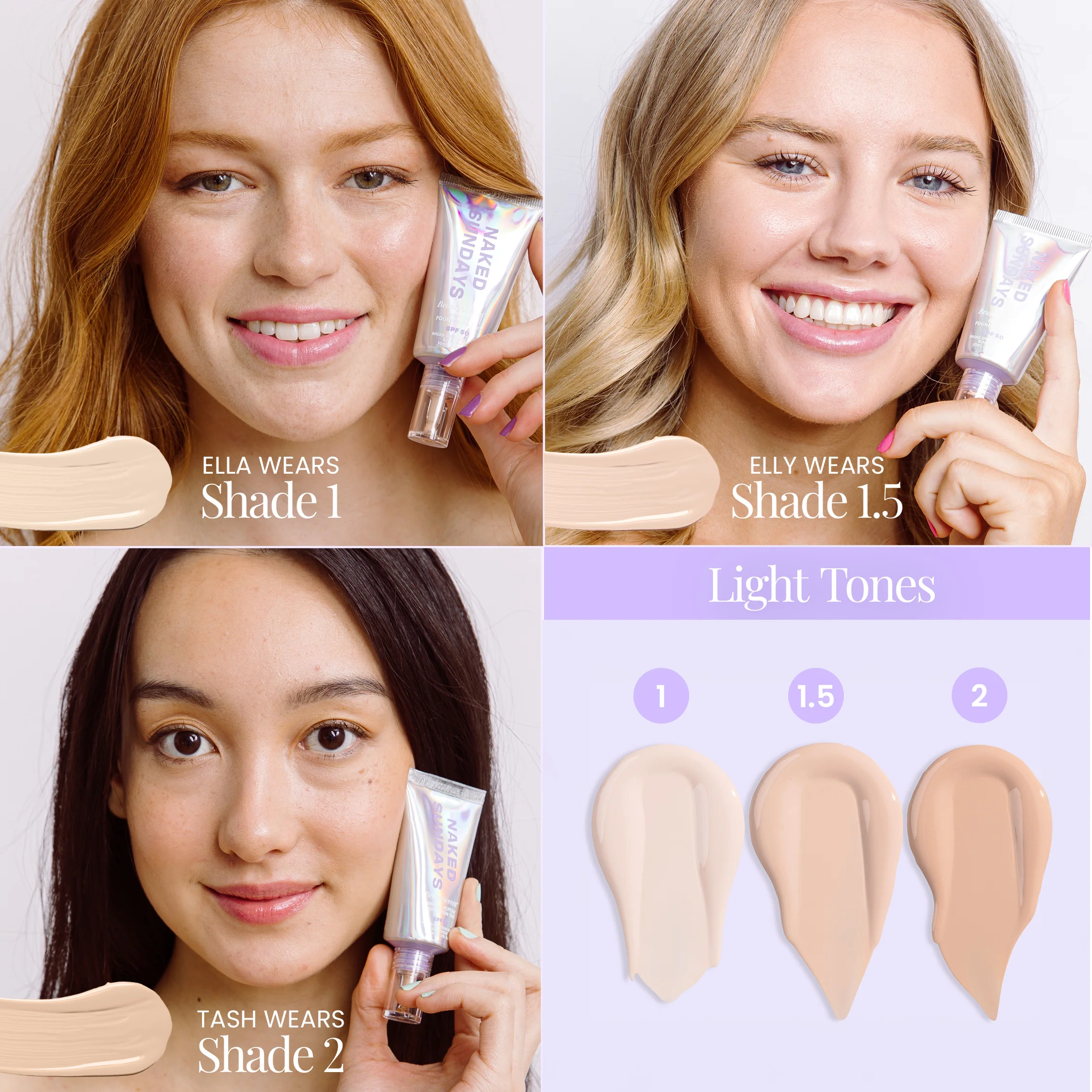 BeautyScreen™ SPF50 Peptide Foundation Tint - 1 Fair Neutral - Image 3