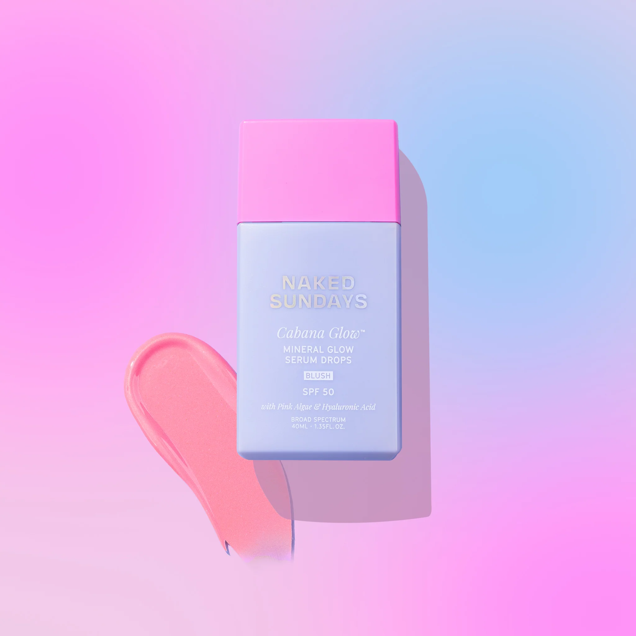 CabanaGlow™ SPF50 Glow Serum Drops in Blush + SPF BFF Brush - Image 4